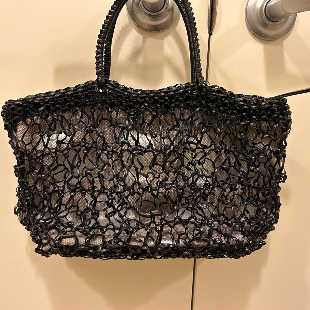 Japan Anteprima black wire Bag tote purse